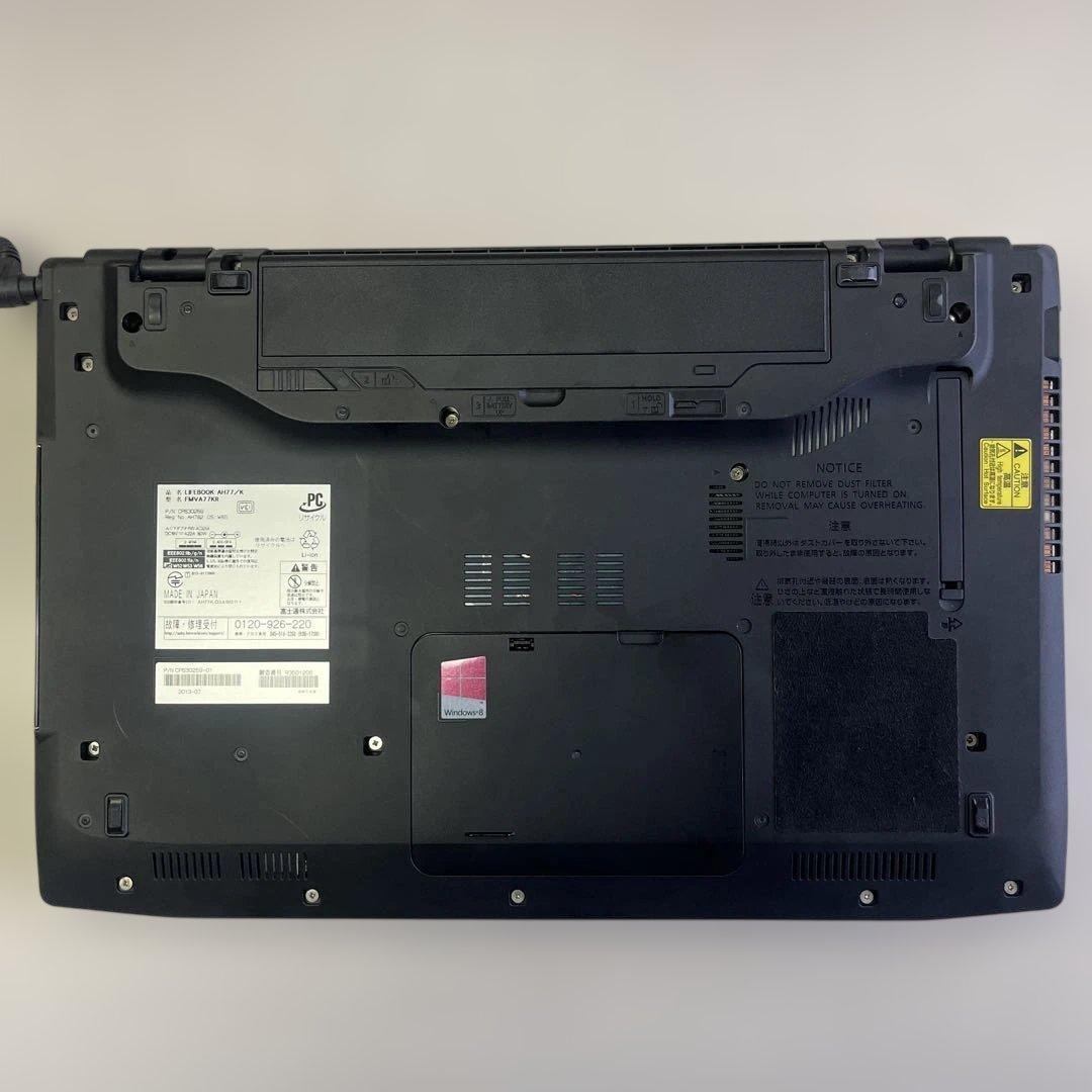 ☆格安WinXP☆富士通15.6インチ大画面第3世代i7PC☆長時間バッテリー付