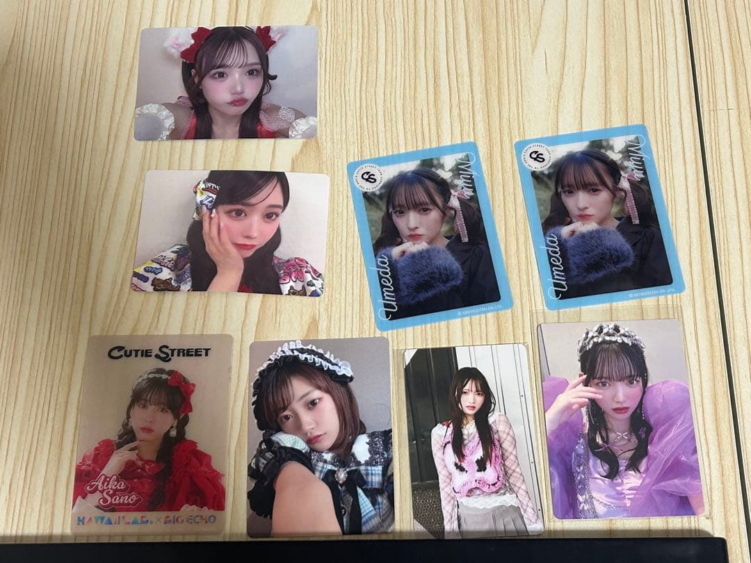 梅田みゆ CUTIESTREETチェキ きゅーすとグッズ (バラ売り可能) - メルカリ