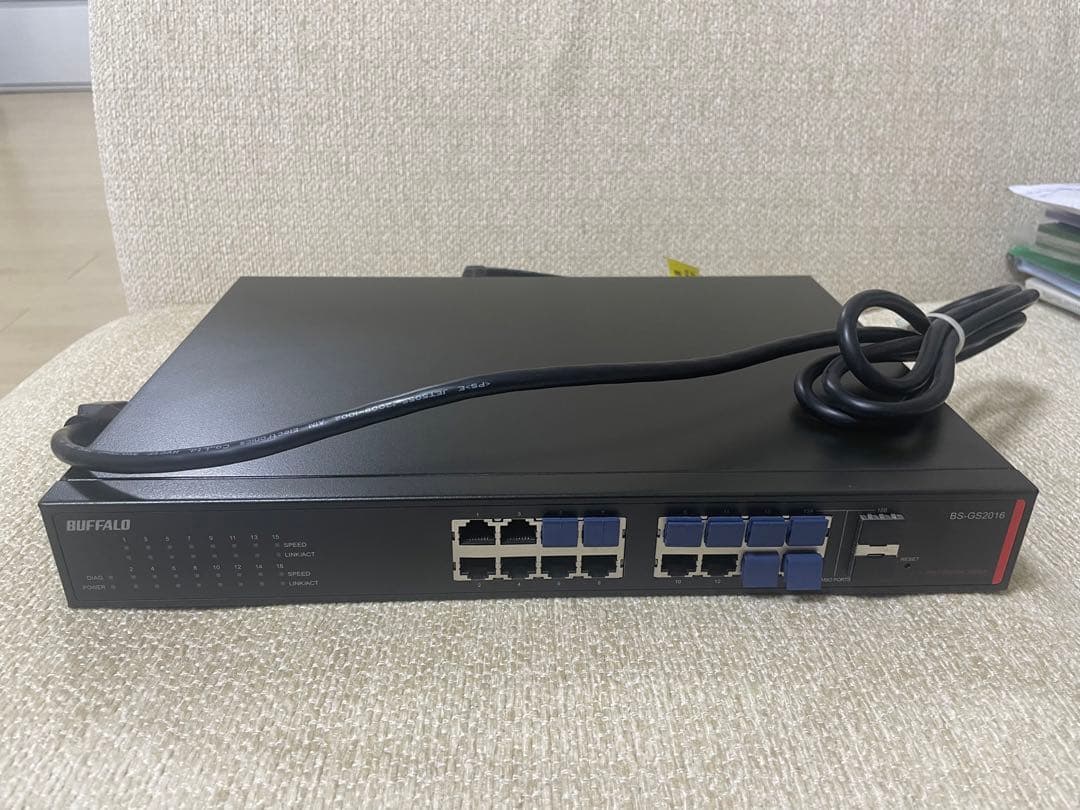 BUFFALO スイッチングハブ 16ポート LSW4-GT-16NSR : スイッチングハブ | バッファロー
