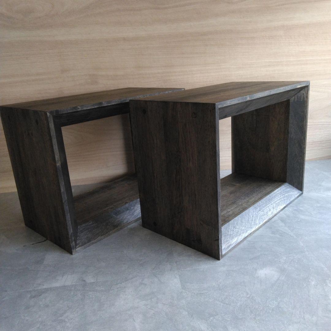 木製スピーカースタンド一対