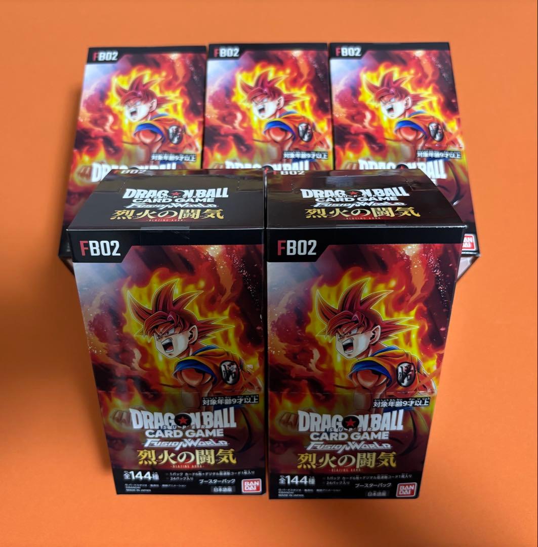 ドラゴンボールカードゲーム 烈火の闘気 5box - メルカリ