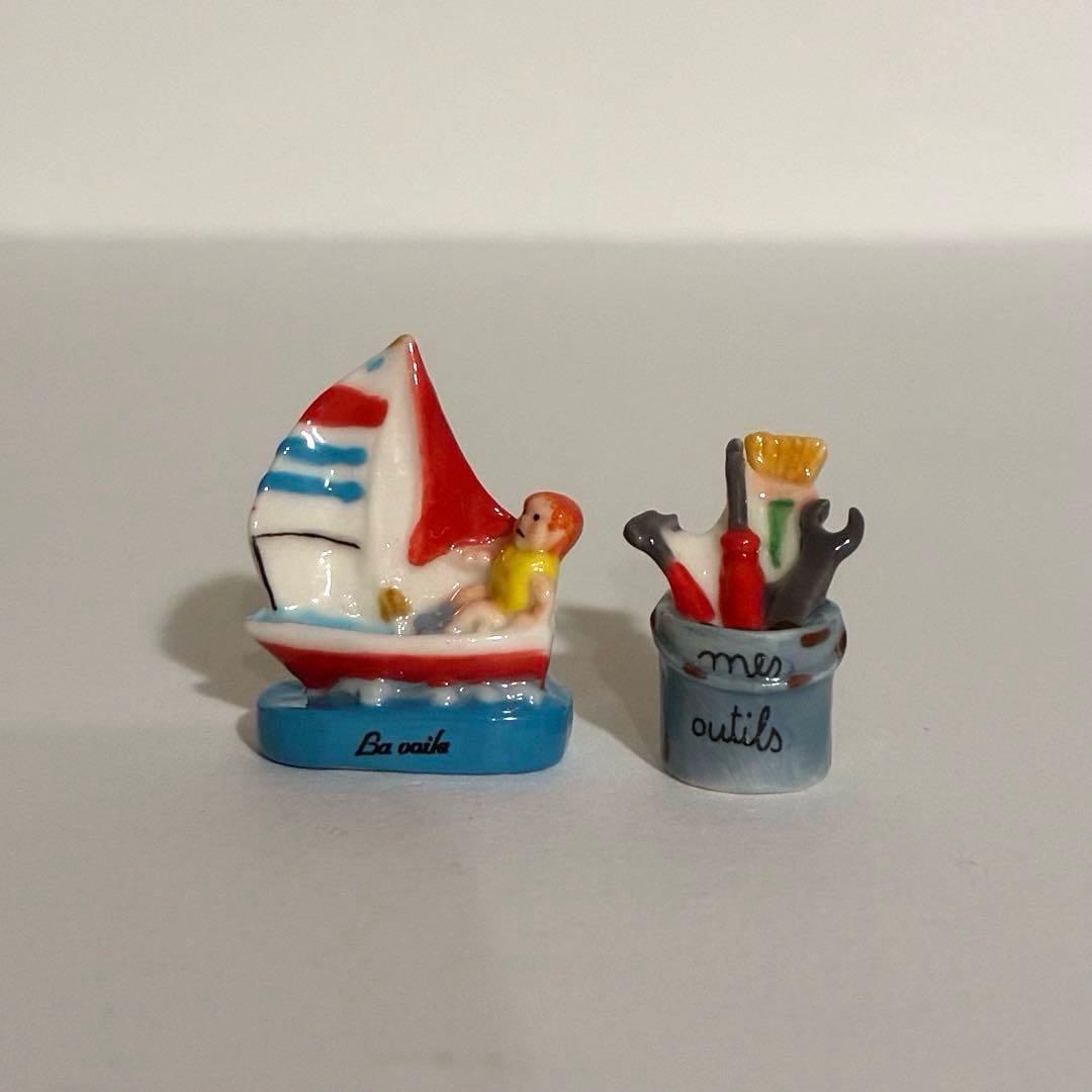 私の趣味 フェーブ ヴィンテージ フランス 陶器 ミニチュア 自転車