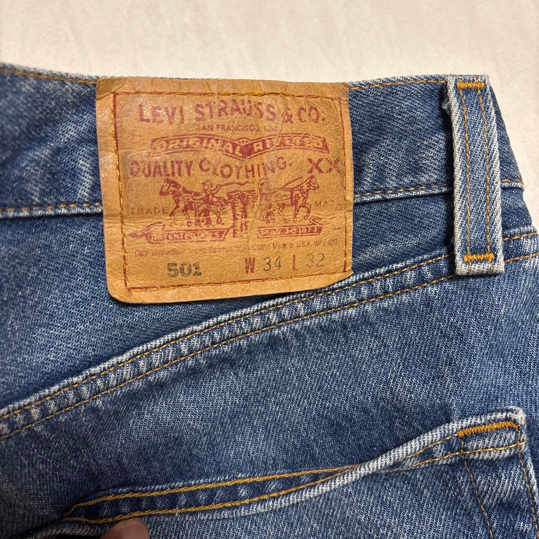 鬼ヒゲ❗️】LEVI'S/リーバイス501 1998年USA製 W34/L32 - メルカリ