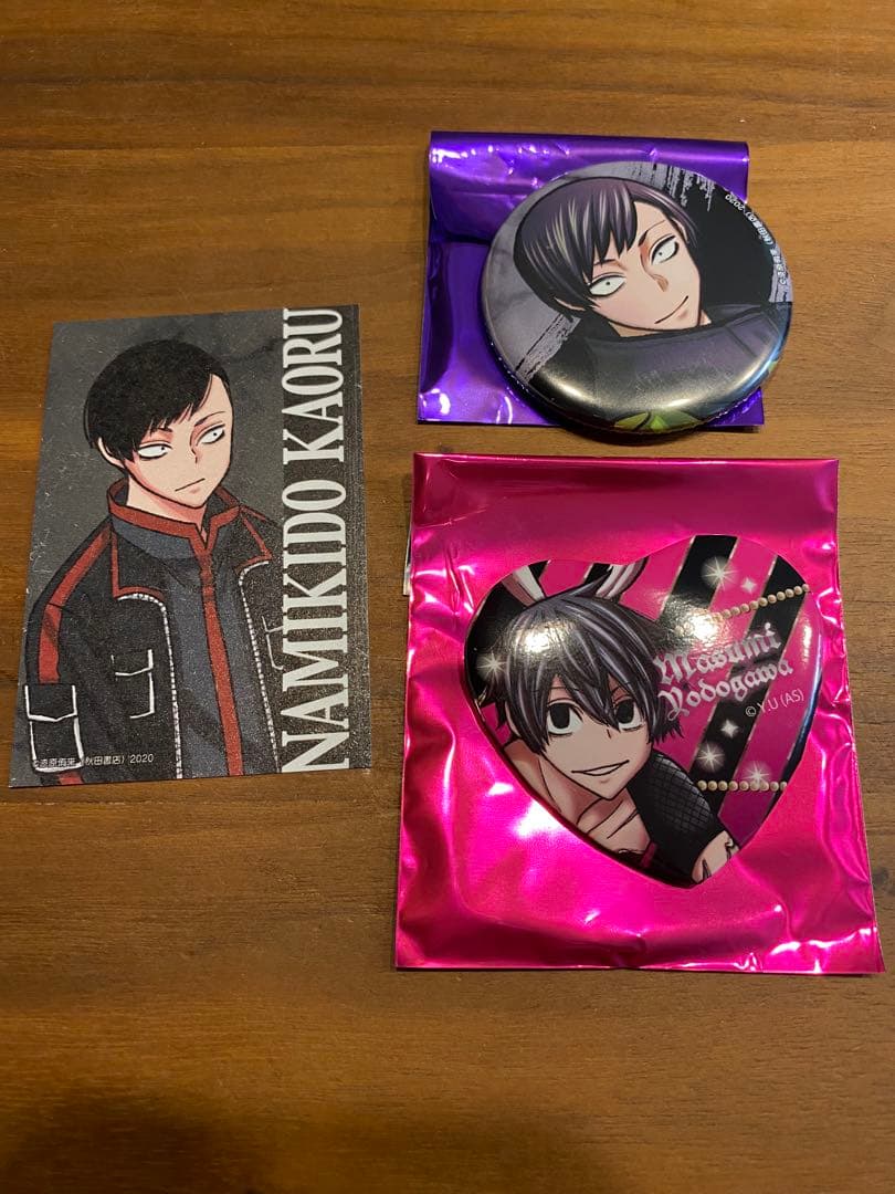 桃源暗鬼 コミケC106 キャラクターカード 並木度馨 バニー缶バッジ