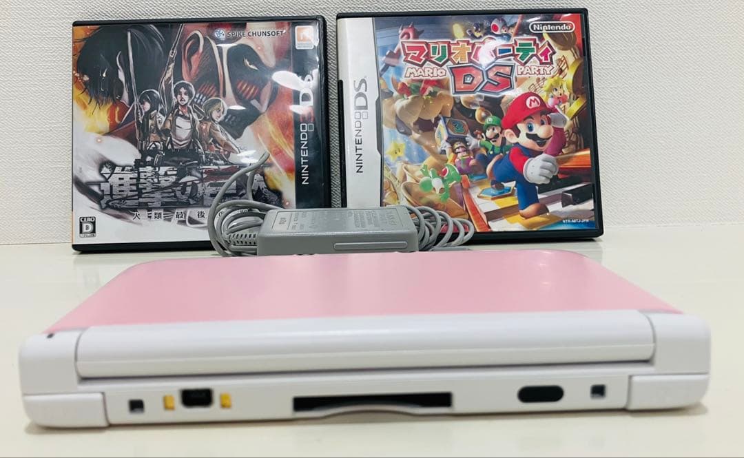 NINTENDO3DSLL 本体 ピンクホワイト おまけソフト2個 - メルカリ