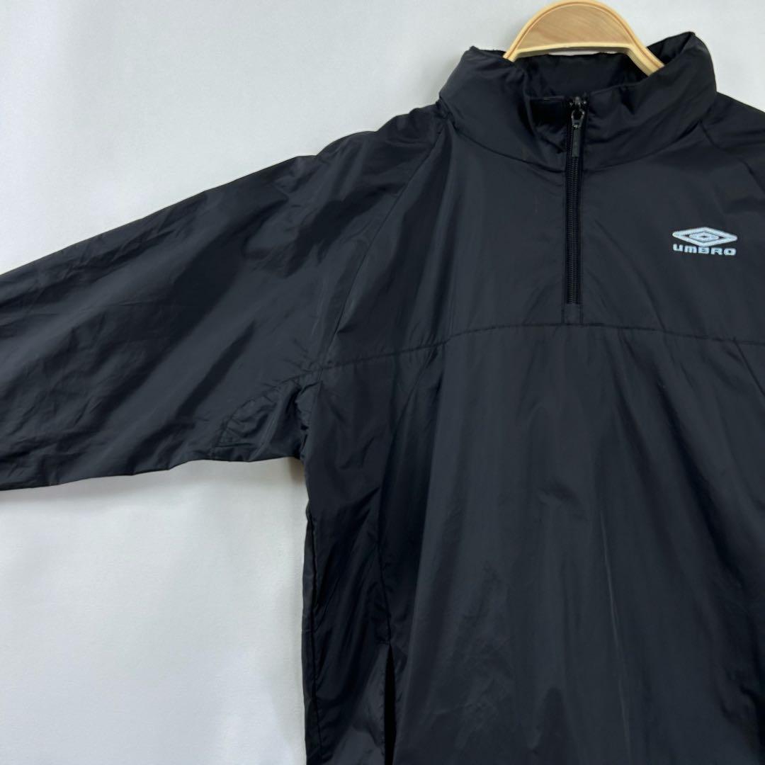 90s アンブロ ハーフジップ ナイロンジャケット アノラックパーカー