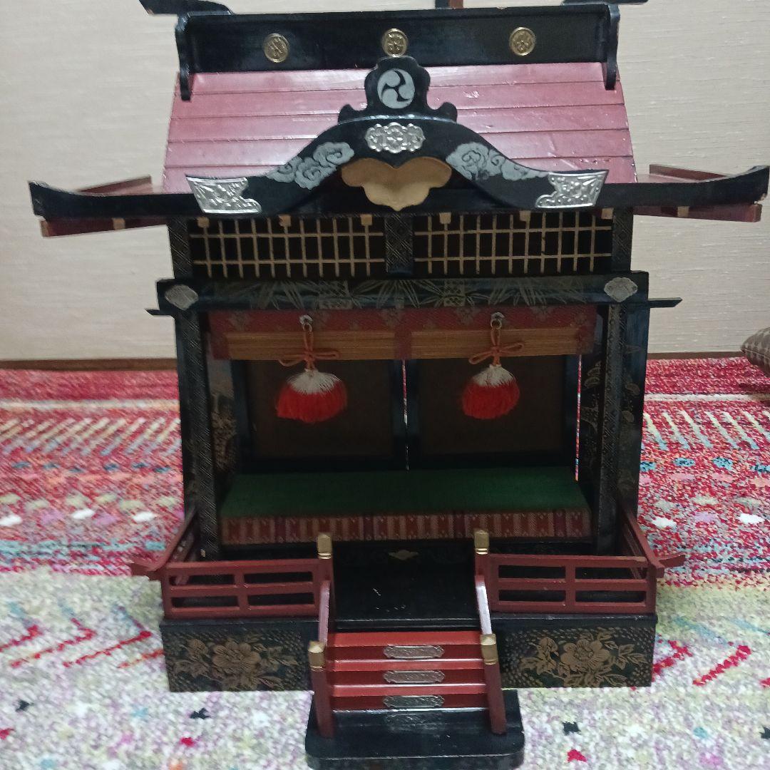 雛飾り 御殿 赤屋根