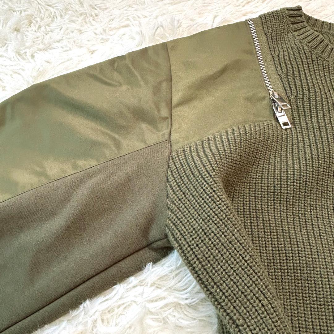 極美品】DIESEL 2way 肩ジップ MA-1ドッキングニットワンピ - メルカリ