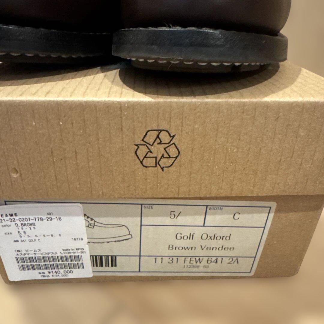 JM WESTON Golf 純正シューツリー付 ゴルフ 5/C 5.5C