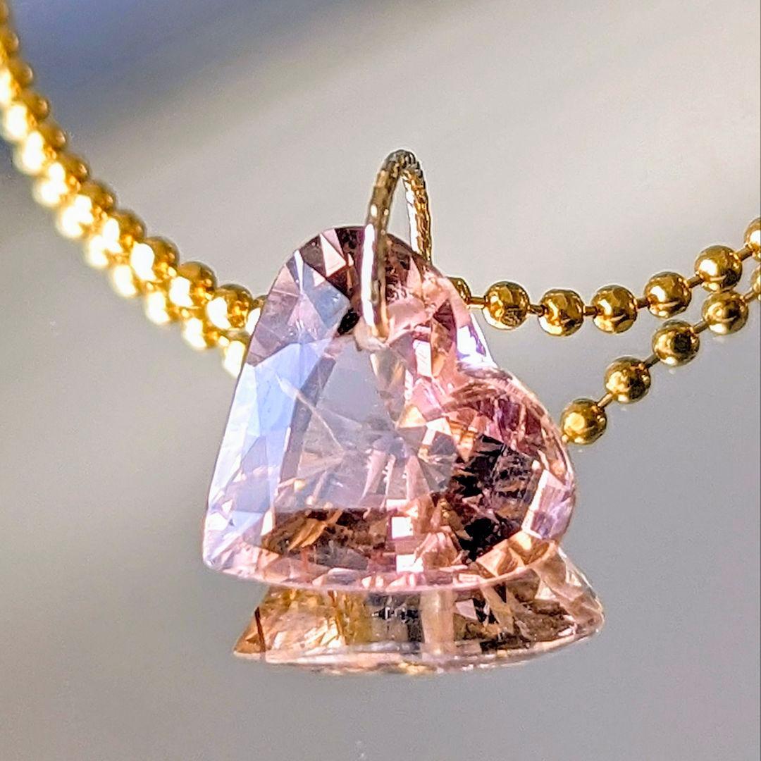 ♢N様専用♢K18 ピンキッシュオレンジトルマリン4.55ct チャーム