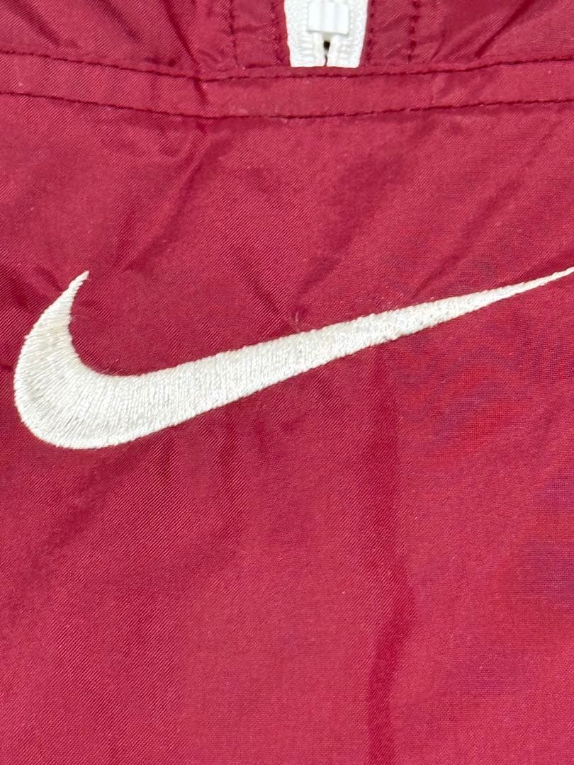 90s Nike 銀タグ ナイロン アノラック バーガンディ - メルカリ