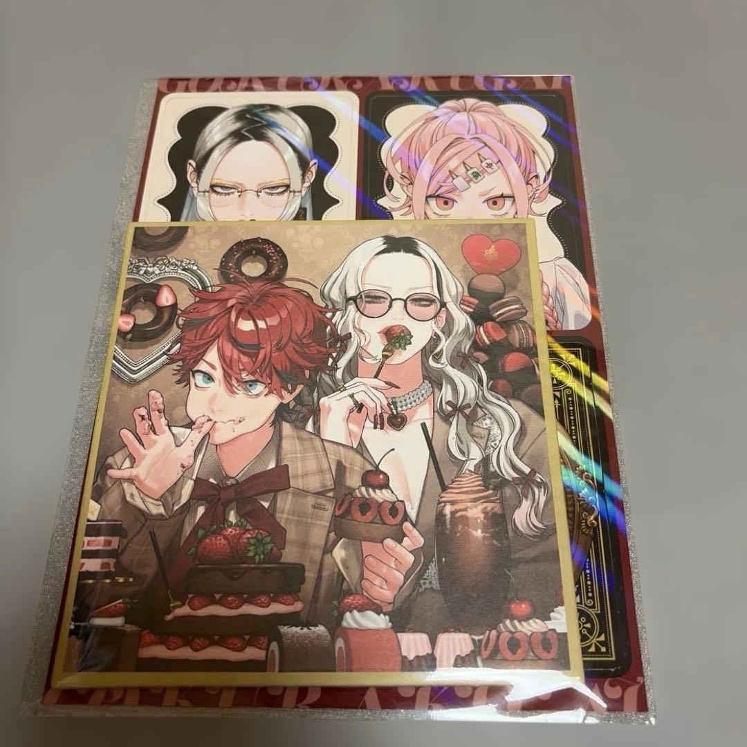 ジャンプSQ 3月 付録 『極楽街』ミニ色紙風カード＆A5片面ホロカード