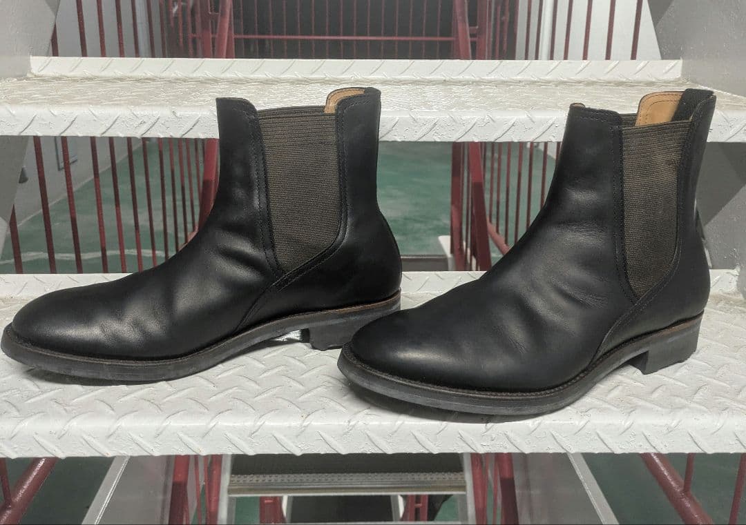 【逸品】KADOYA ✕リーガル ショートブーツ　ブラック　27.5cm 日本製