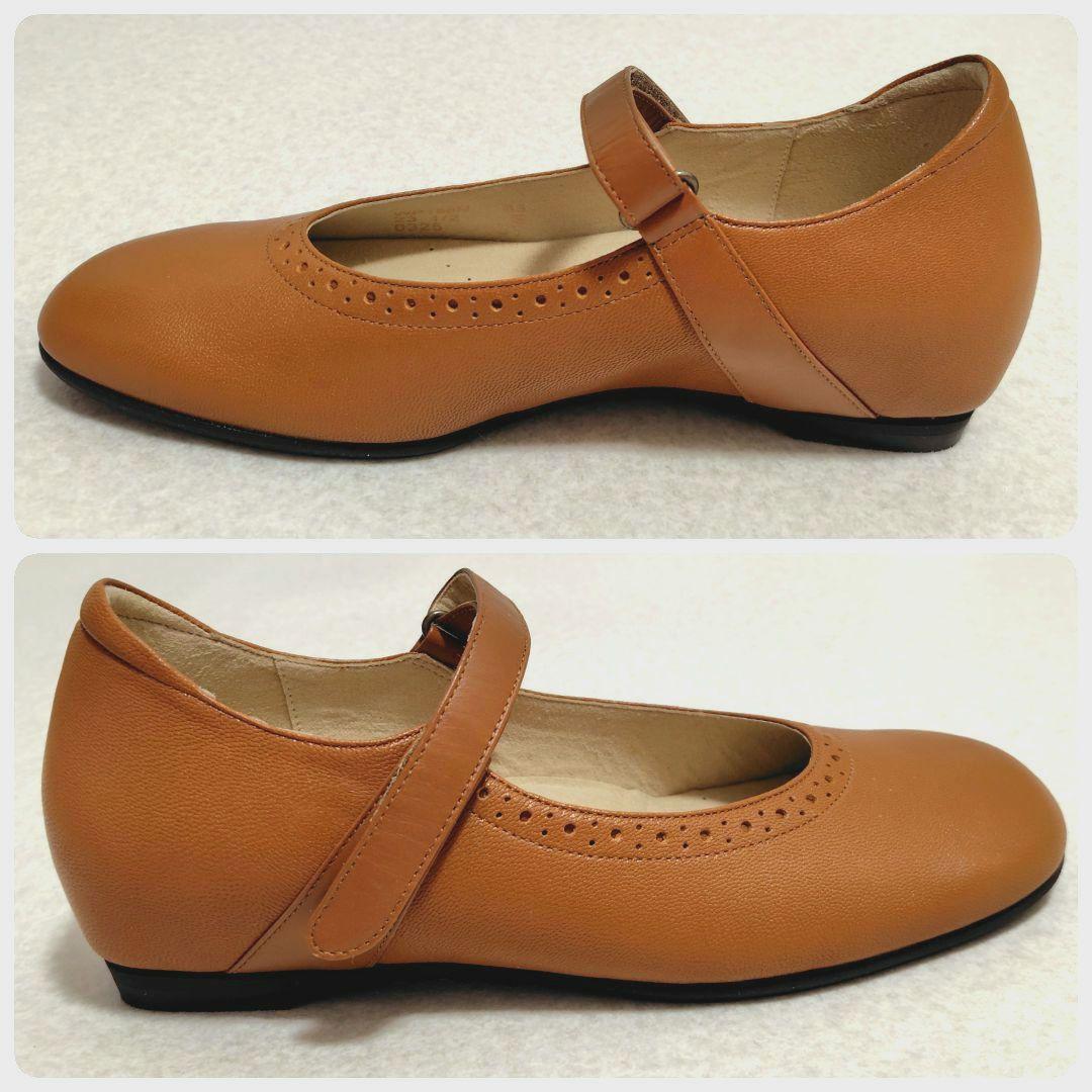 ◆新品◆アシックス　ペダラ　ウォーキングパンプス　キャメル　現行品　23.5cm