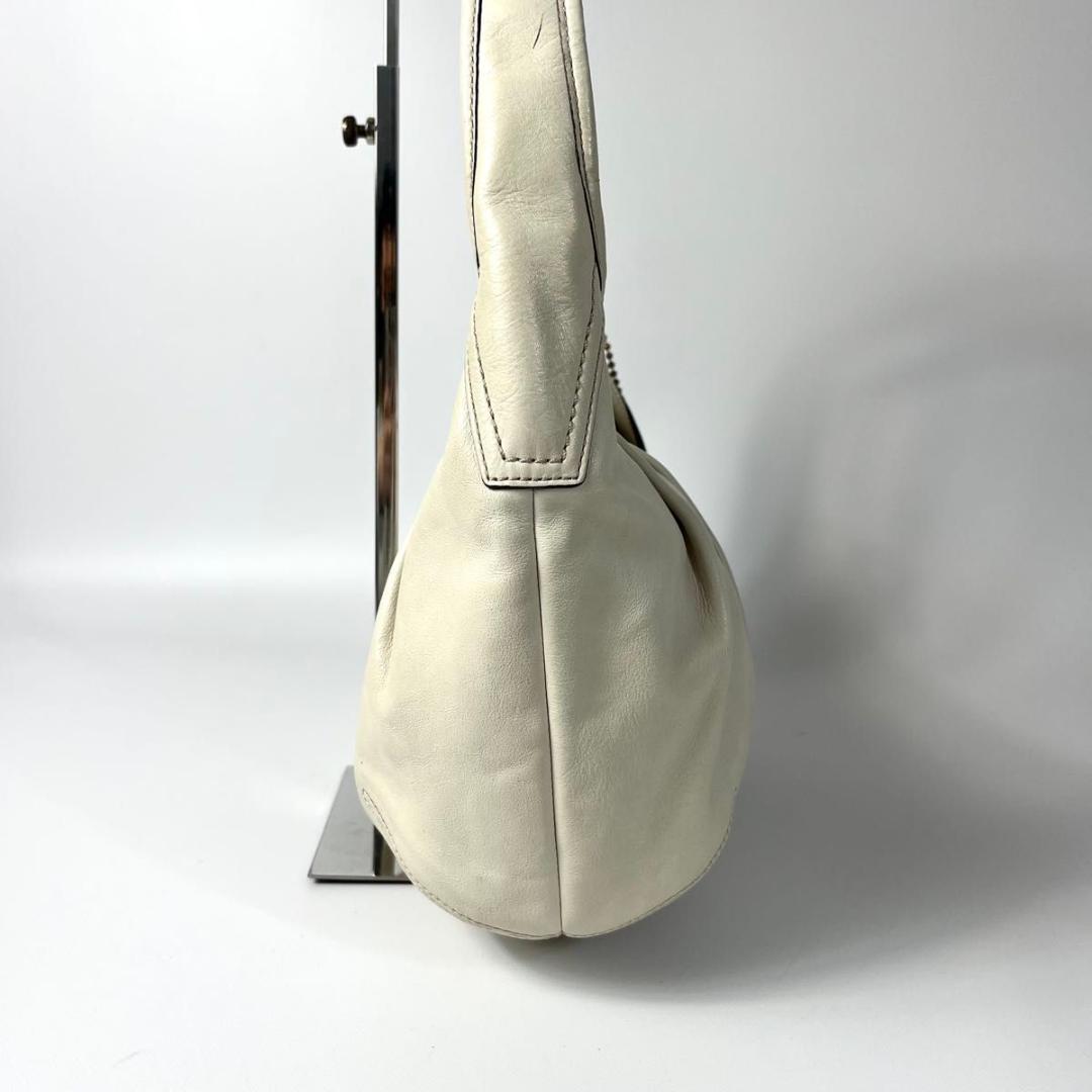 美品 コーチ ホーボー ワンショルダーバッグ 肩掛け レザー ハーフ