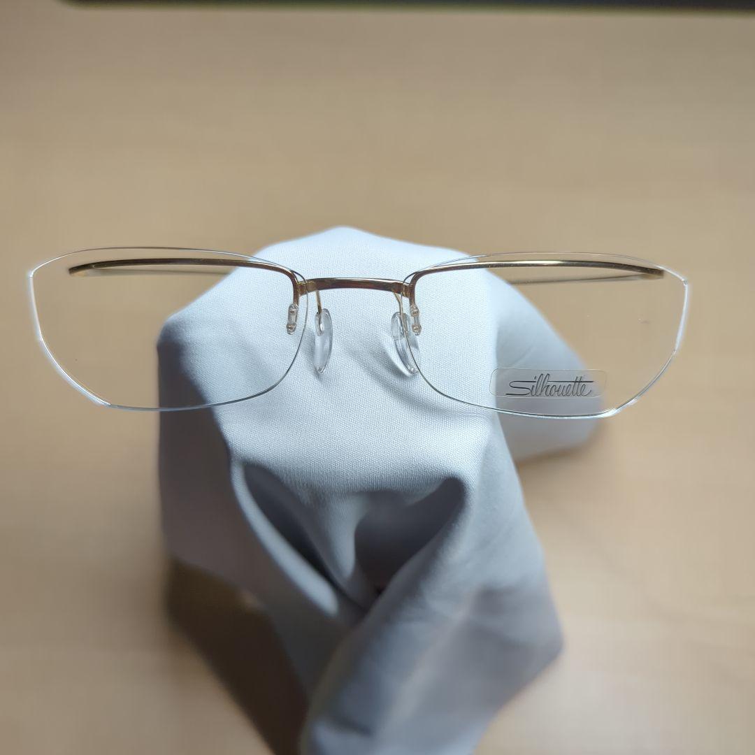 Silhouette シルエット メガネフレーム 6592/22 6091 金 メンズシルエットメガネエッセンス5523-FK-7632/正規販売店全国対応JR