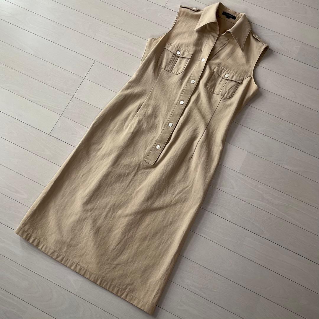 BURBERRY バーバリー ノースリーブ シャツワンピース 38 M - メルカリ