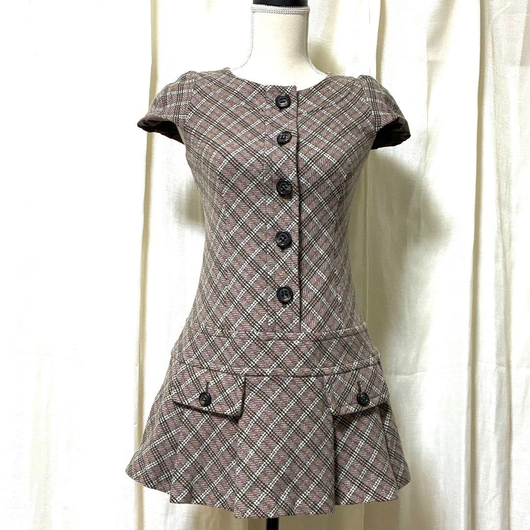 バーバリーブルーレーベル ミニワンピース ノバチェック 吉川ひなの