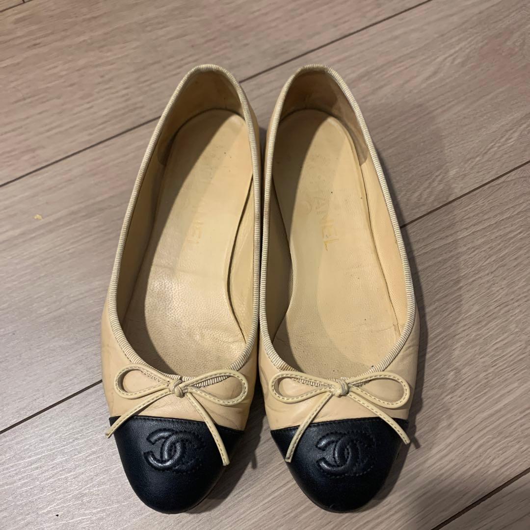 CHANELバレエシューズ 36 CHANEL バレエシューズ バレリーナ ココ ラメ G02819 レディース SIZE