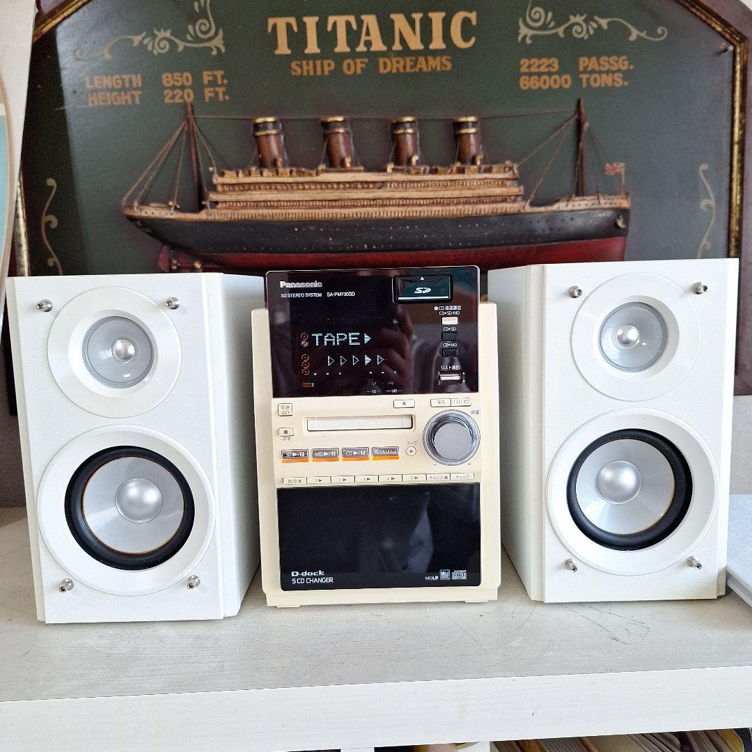 動作品】パナソニック D-dock SC-PM730SD 5CDチェンジャー - メルカリ
