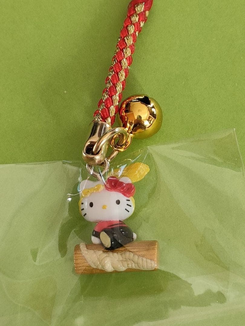 レア☆信州限定 諏訪 御柱祭バージョン ストラップ 根付☆ご当地キティ