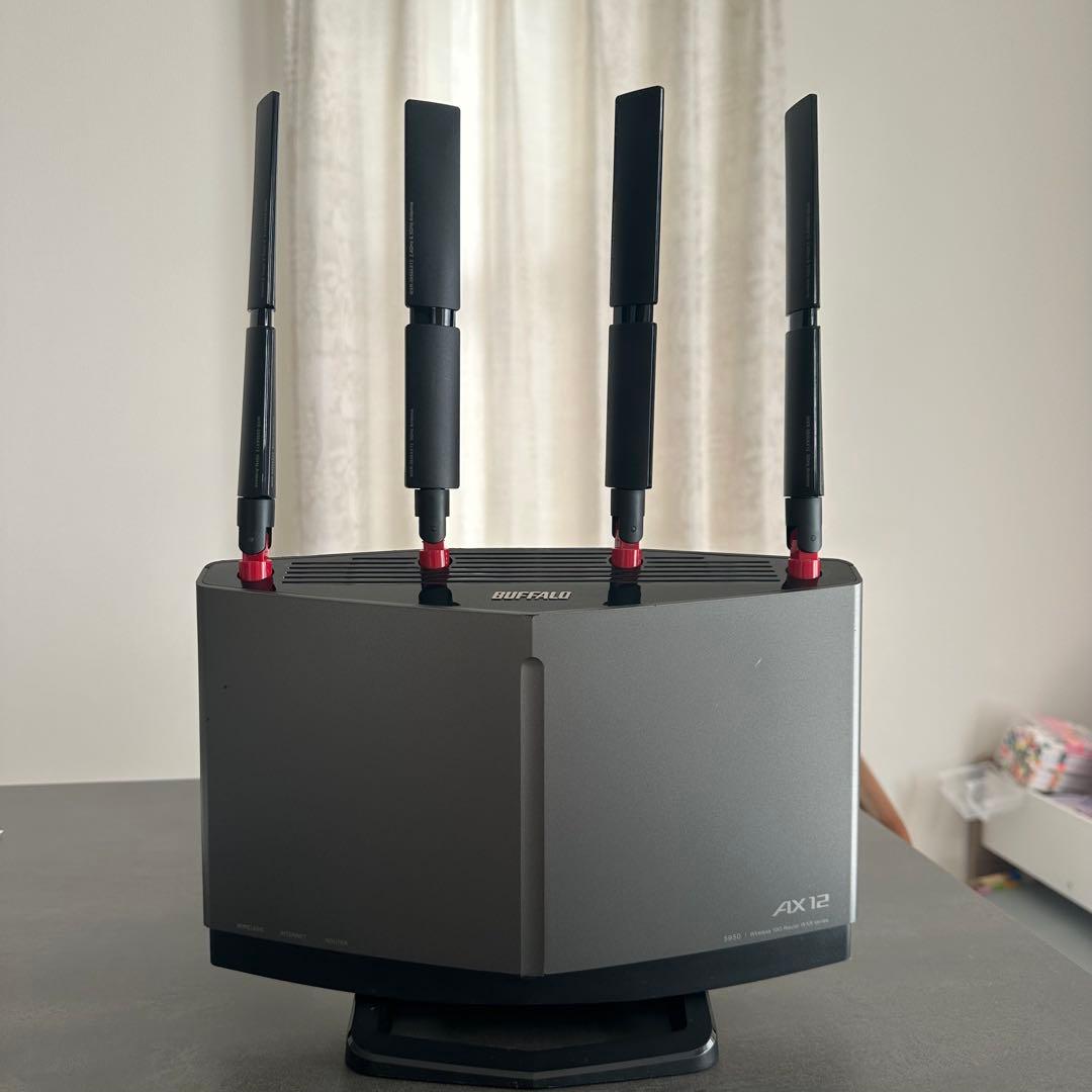 バッファロー WiFi 無線LAN ルーター WXR-5950AX12 Wi-Fi 6と10GbE対応のバッファロー製ルーター「WXR-5950AX12」が発売