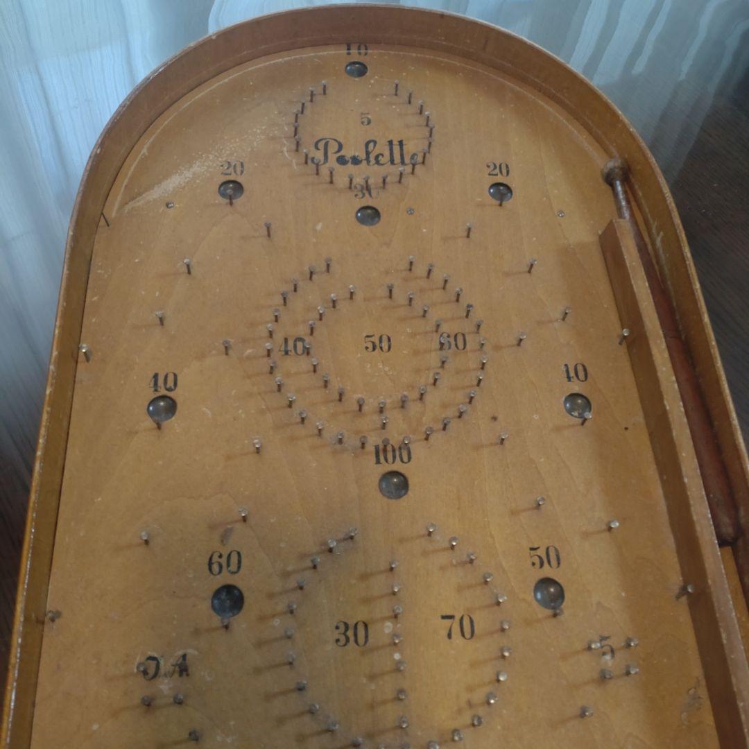 プーレー poolette 木製ピンボール コリントゲーム 昭和レトロ玩具