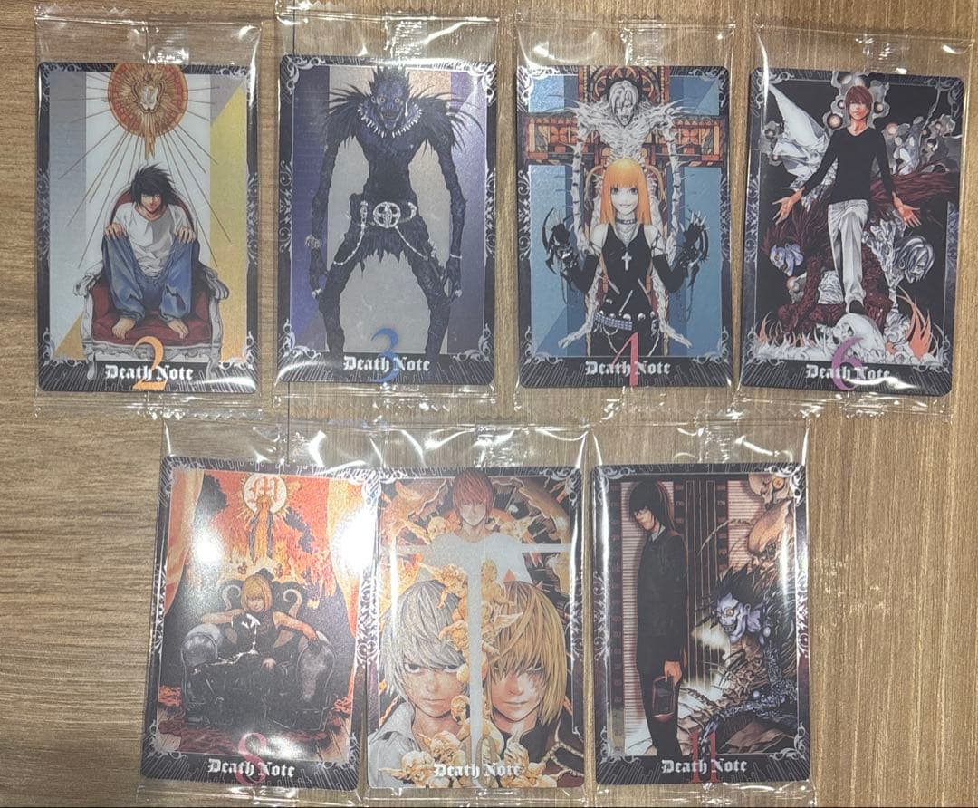 デスノート ウエハース ノーマルカード 7種セット まとめ売り N - メルカリ