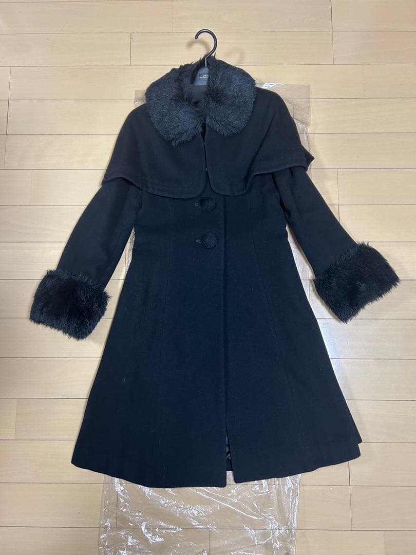 Jane Marple ジェーンマープル ケープ付きAラインコート 未着用新品