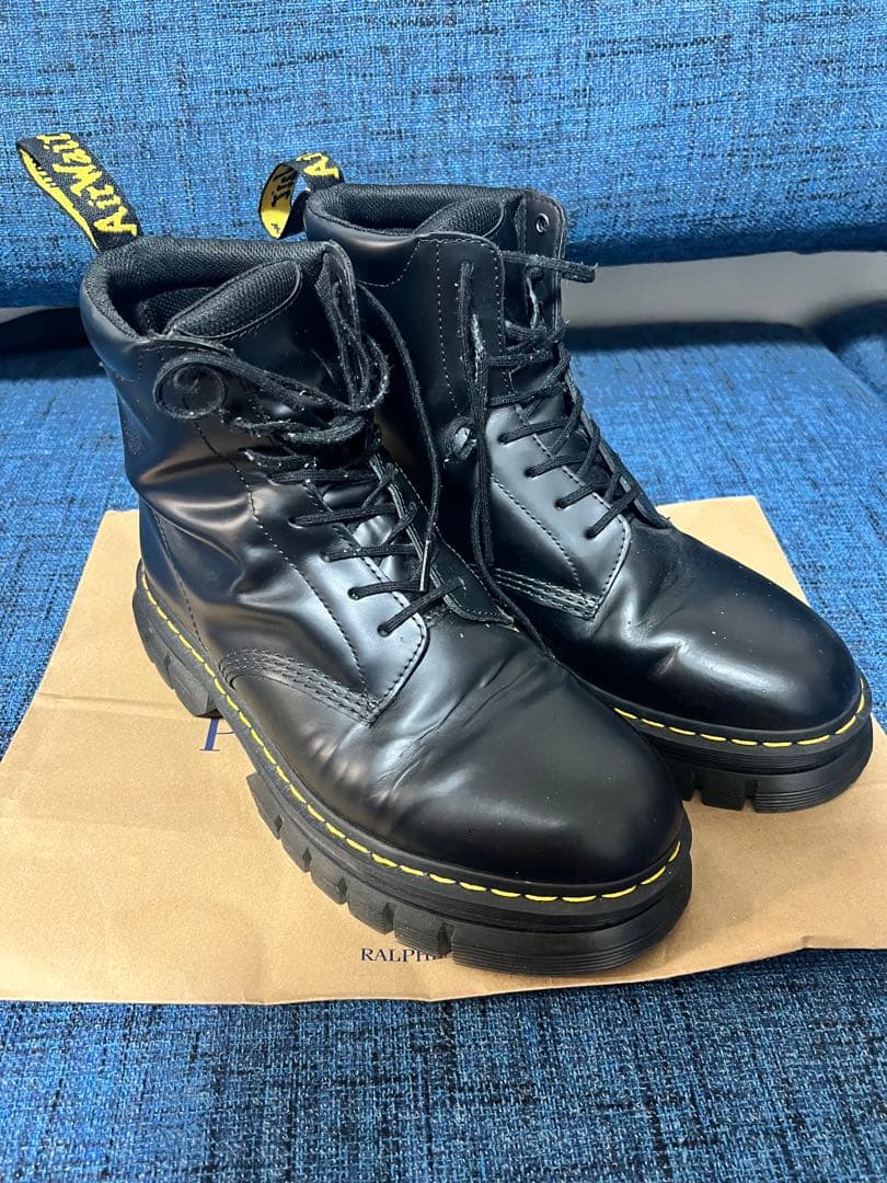 ドクターマーチンブラックハイカットブーツ - メルカリ