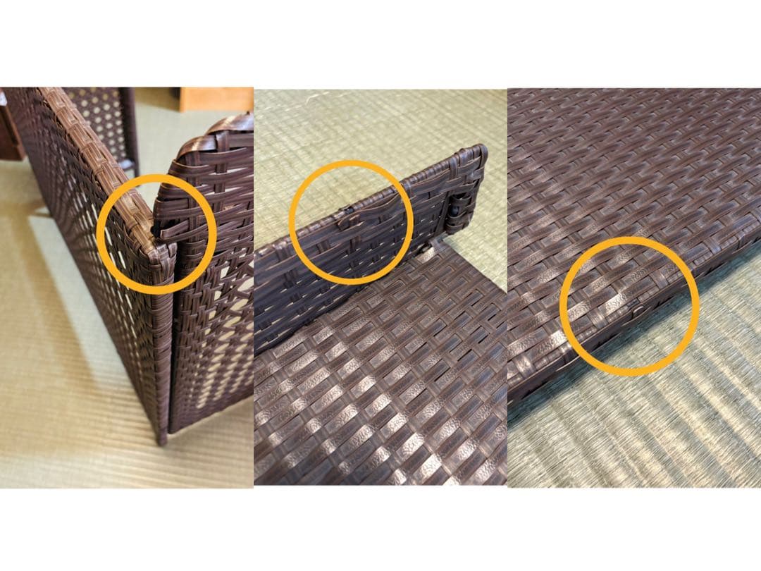 室外機カバー】CV-950 ダークブラウン ラタン風 2台セット