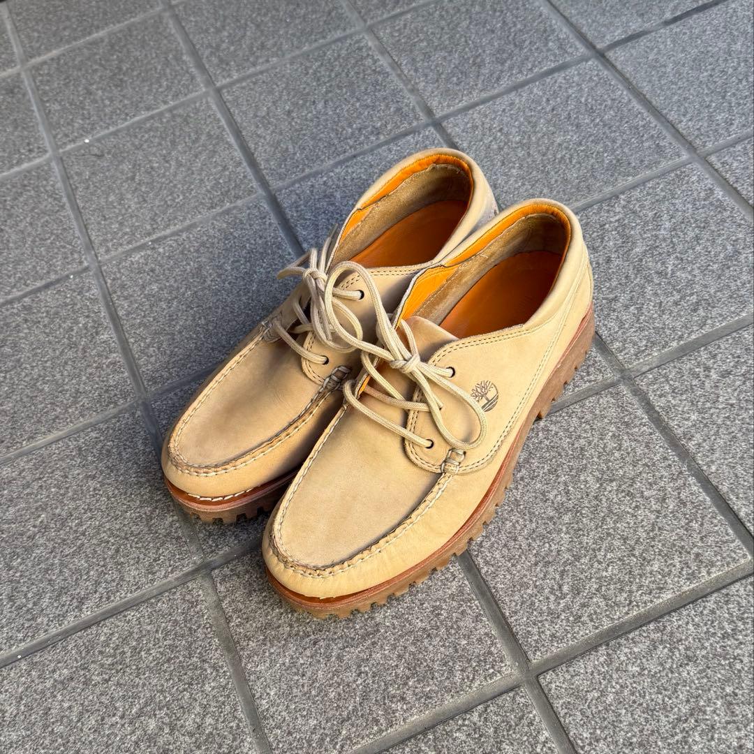 Timberland 3eye モカシン デッキシューズ ベージュ Timberland（ティンバーランド） デッキシューズ オーセンティック