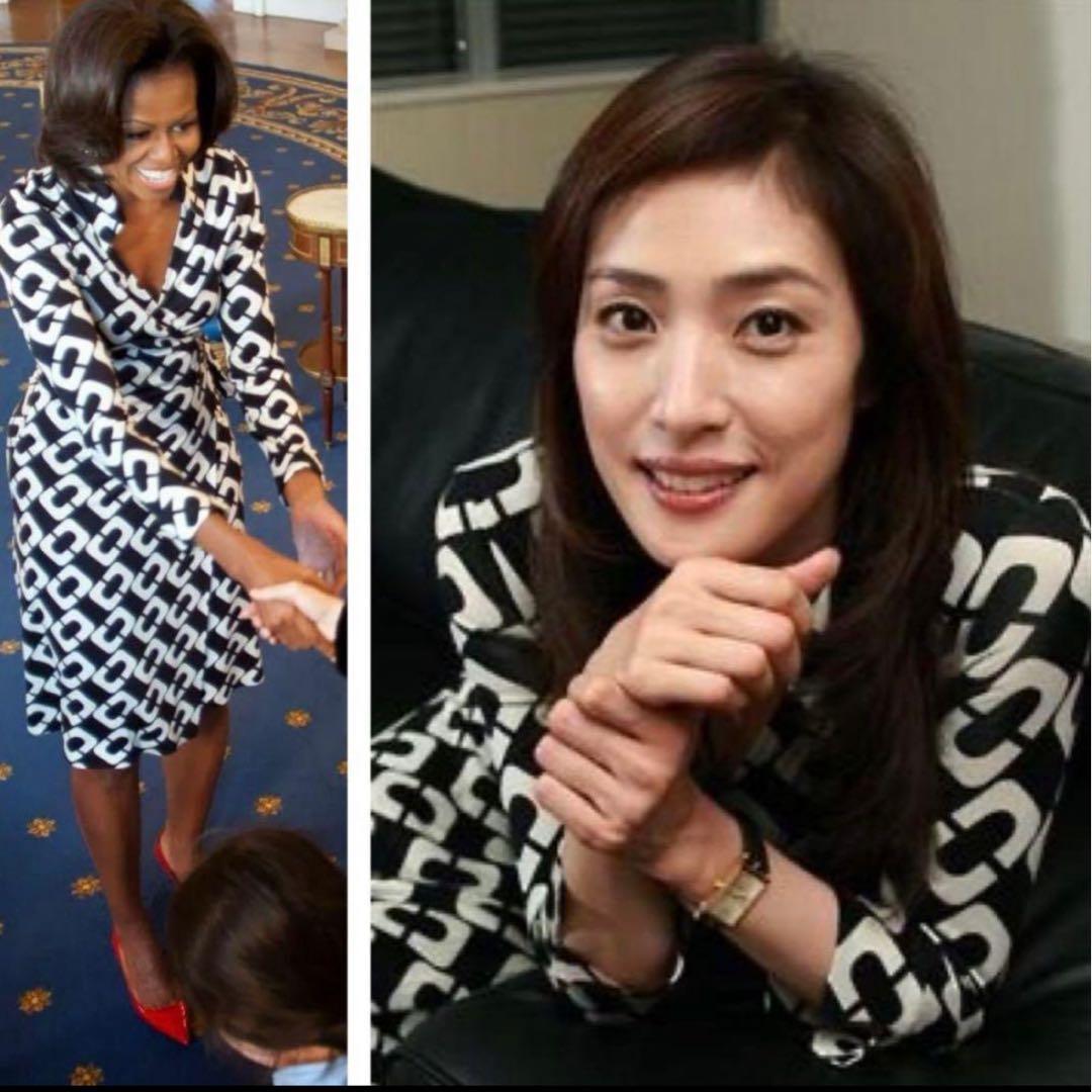 美品】DIANE von FURSTENBERG ラップワンピース チェーン柄 - メルカリ