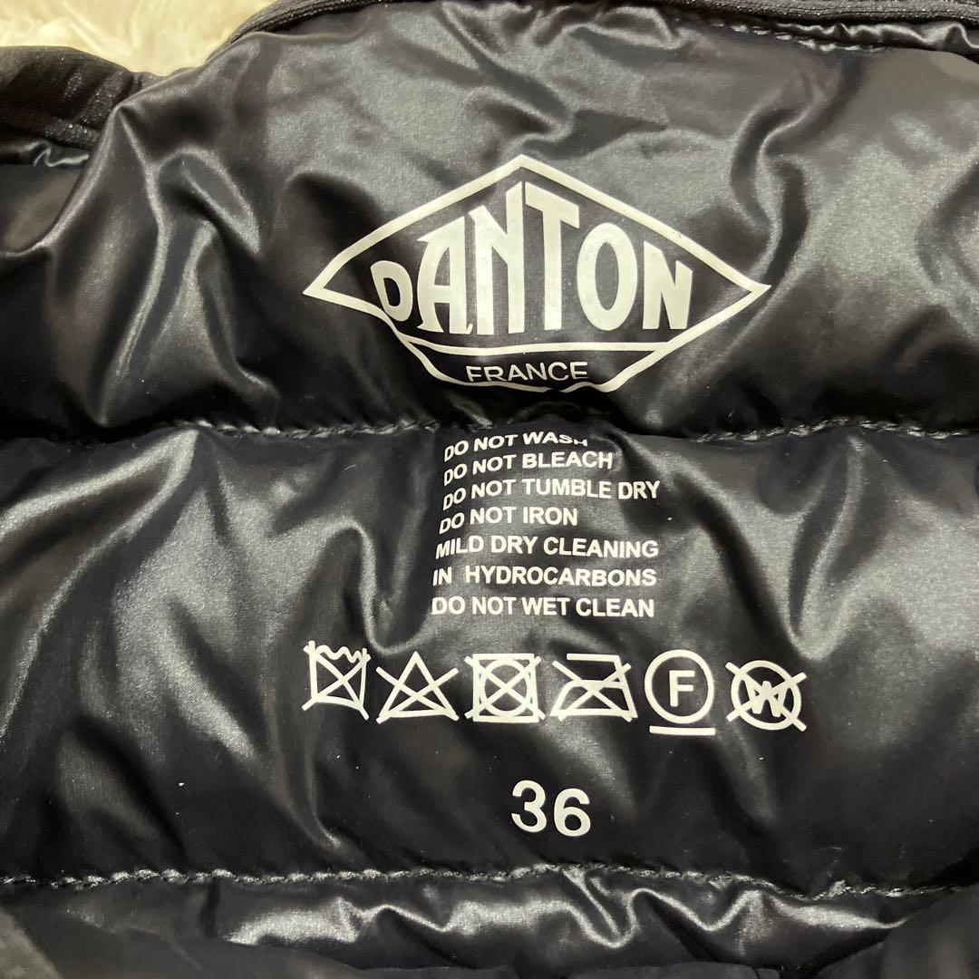 DANTON ダントン インナーダウン ブラック 36 - メルカリ