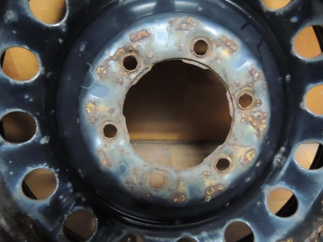 T795　17×7.5J　スチールホイール　4本　FJクルーザー　サビ有り