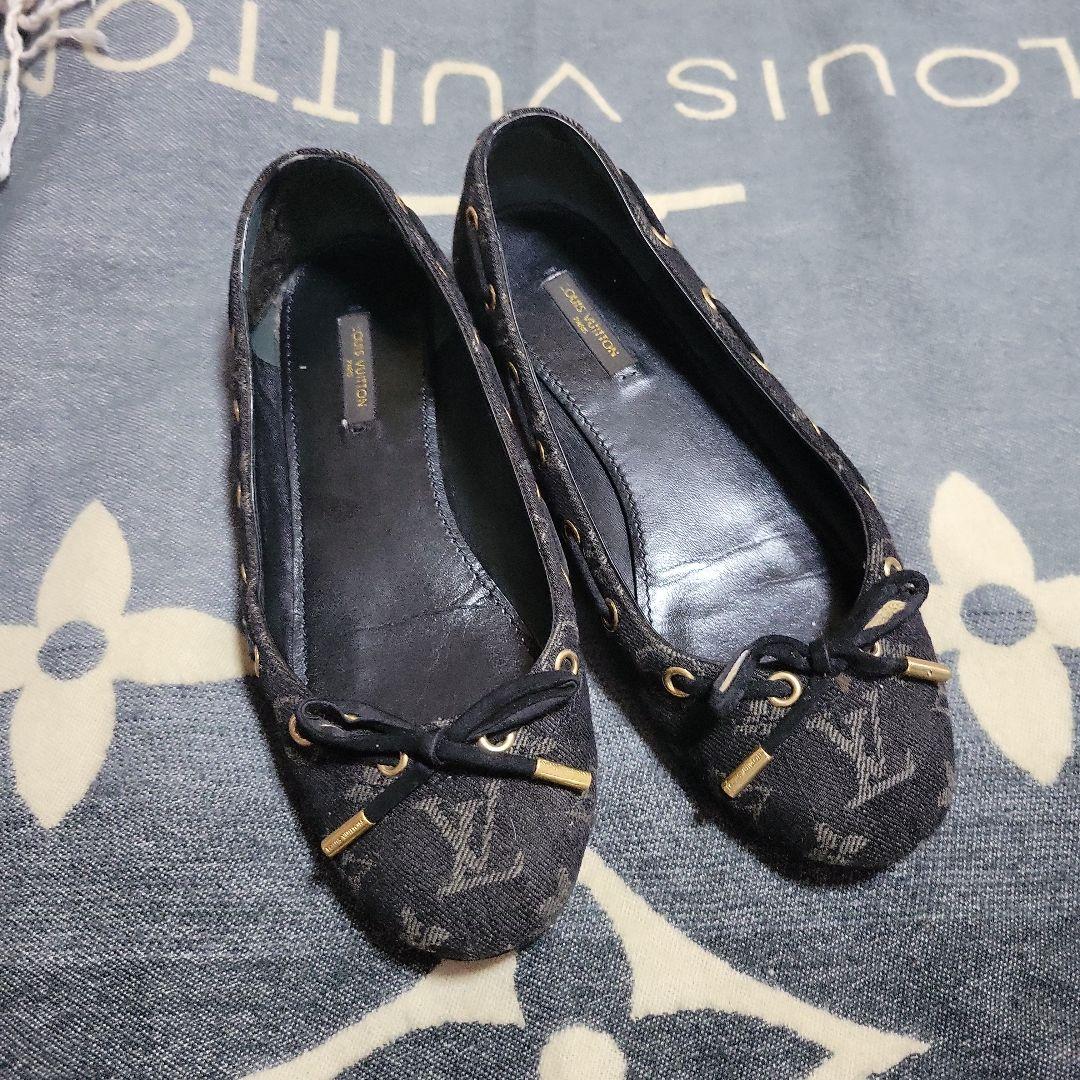 Louis Vuitton デニム フラットシューズ - メルカリ