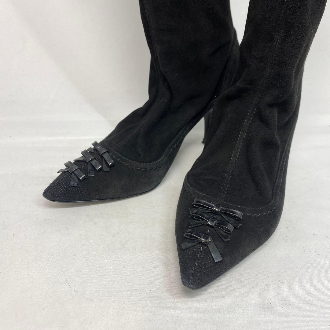 ルイヴィトン ストレッチブーツ サイズ表記「37」23.5センチ ブラック