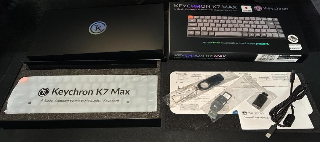 KEYCHRON K7 MAX ホットスワップ＆RGB対応 JIS配列 茶軸 - メルカリ