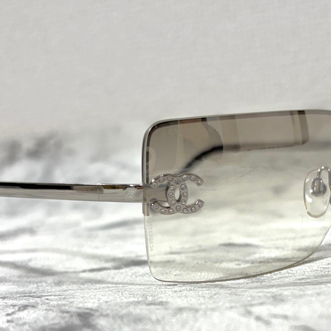 シャネル ココマーク ラインストーン サングラス グラデーション 4092