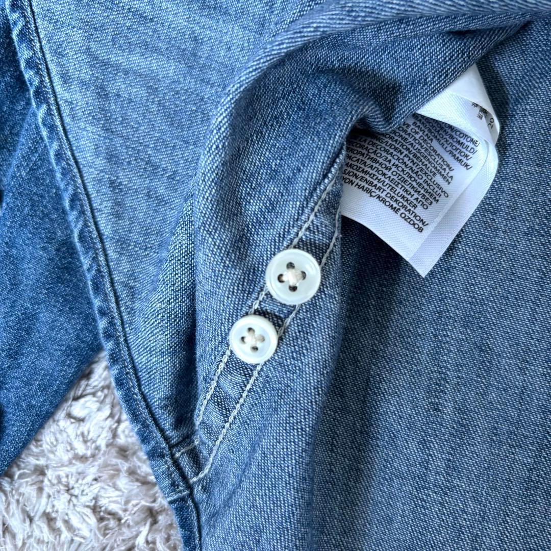 極美品✨】ポロラルフローレン シャツ ボウタイ ポニー刺繍 インディゴ 8