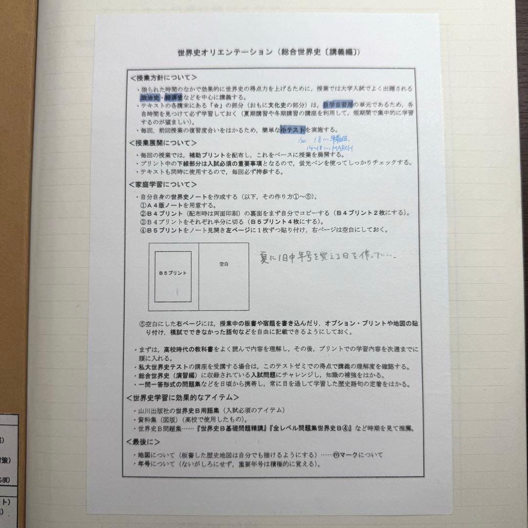 世界史 沼田ノート 4冊