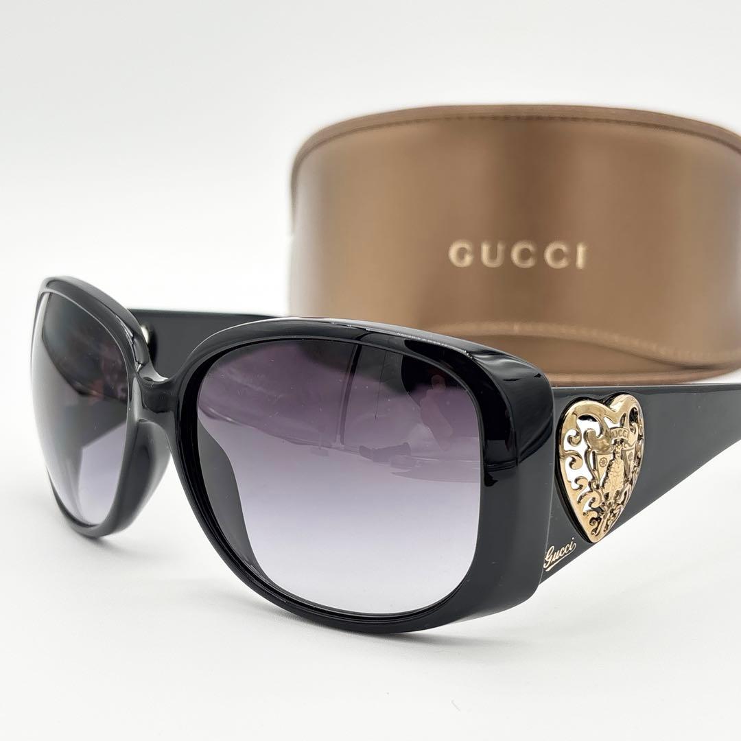 GUCCI サングラス ハートクレスト eyewear sunglasses Gucci Rimless Square Metal Sunglasses w/ Heart Charms | Neiman Marcus