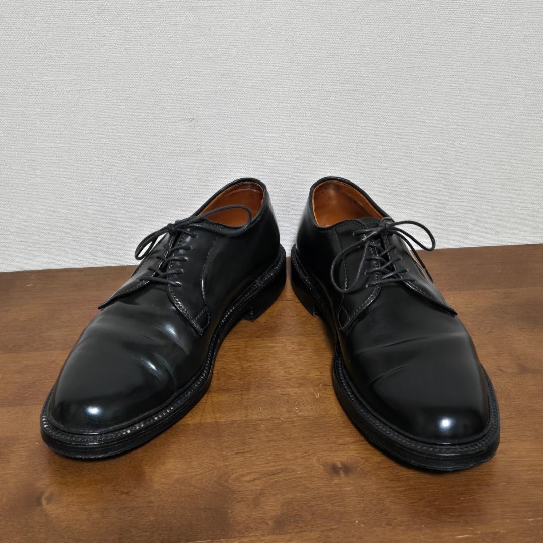 ALDEN 9901 US8 コードバンプレーントゥシューズ 短靴 靴 レザー