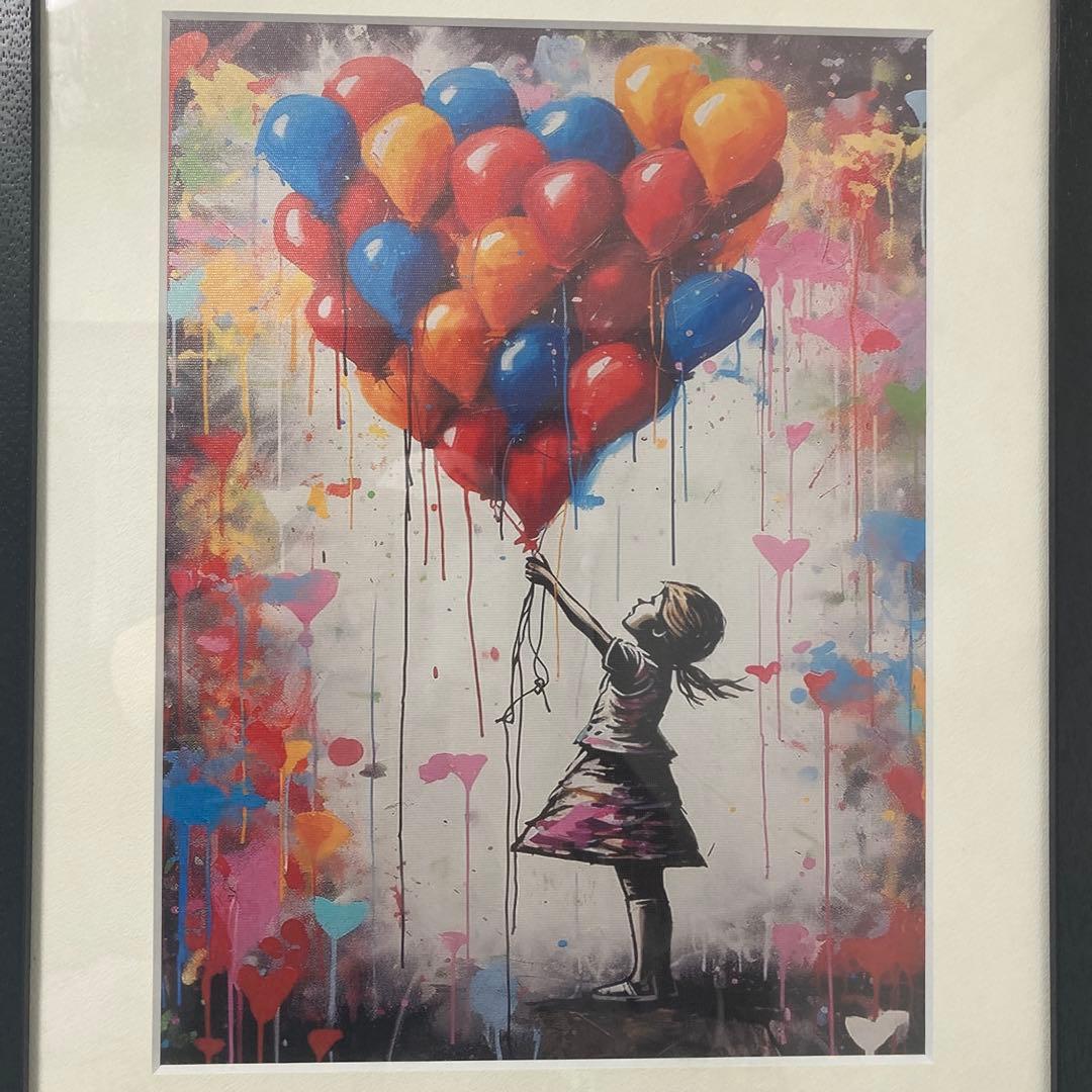 バンクシーの風船と少女作品 - メルカリ