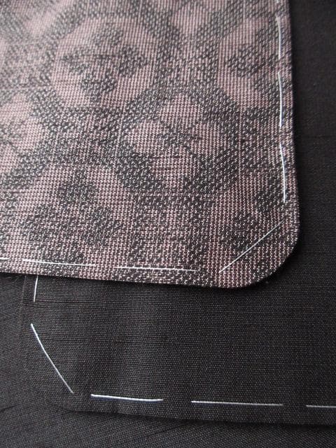 新古品！小田急百貨店誂製＊生紬＊モダン吉祥文様＊黒＊訪問着