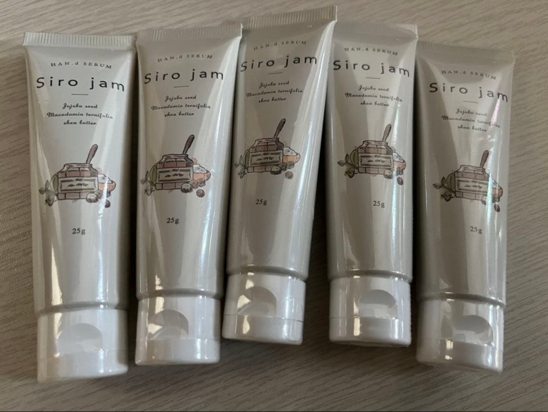 【新品】Siro jam ハンドクリーム 25g 5本セット（2.5万相当） HAN.d（ハンド） リニューアル品お届け/ 公式 Sirojam シロジャム