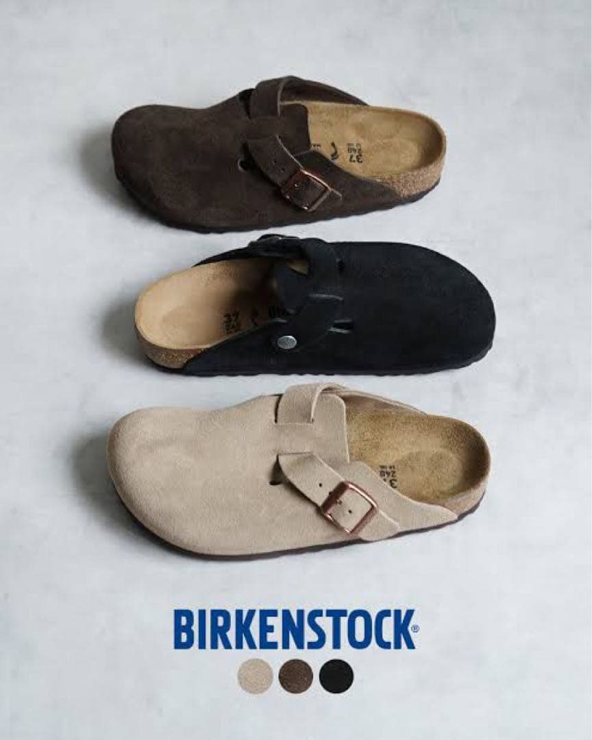 9303 BIRKENSTOCK ボストン スエード 茶 22.5cm
