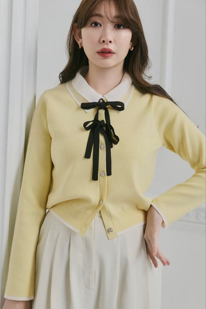 Herlipto 新品 Lilas Ribbon Knit Cardigan - メルカリ