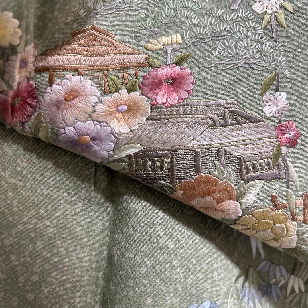 上品な手刺繍 風景画 訪問着 一つ紋 着物スキ倶楽部 739 - メルカリ