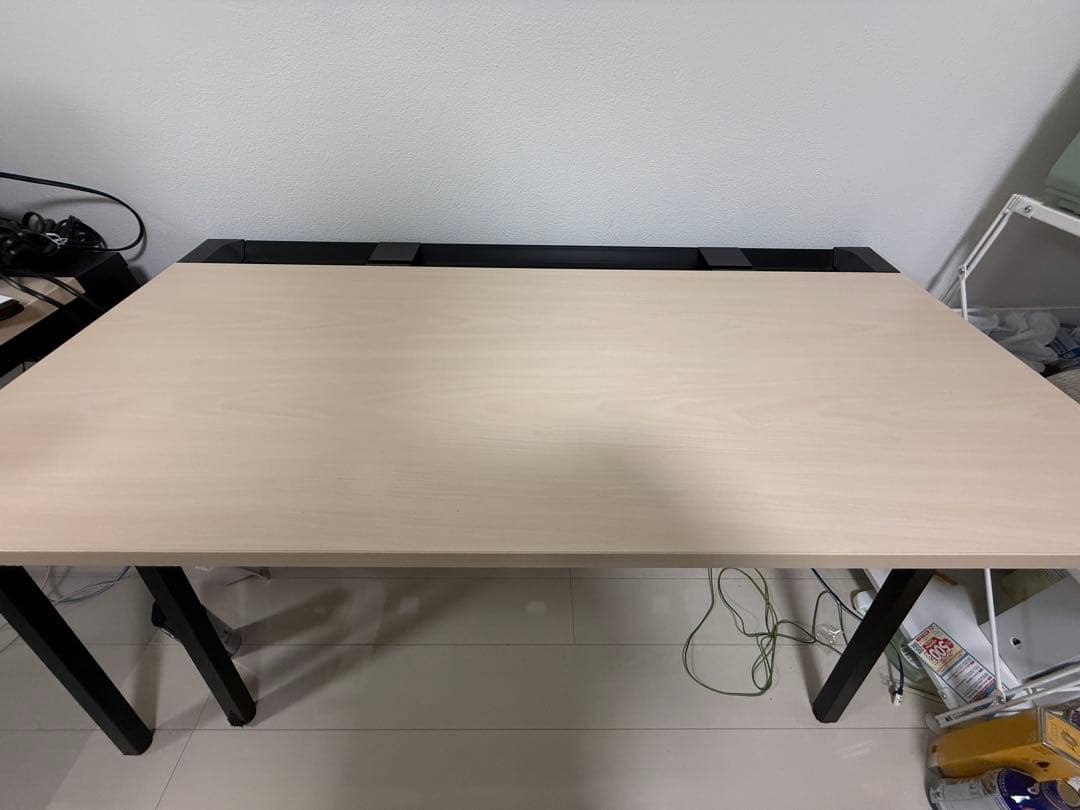 コクヨ LEAN W1200xD600 天板ナチュラル／本体ブラック／引出し無し LEAN リーン／平机／センター引き出しなし／W800×D600／天板ナチュラル